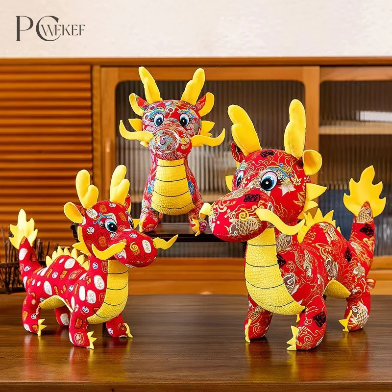 

20/25CM Dragon Doll Chinese Dragon Mascot Doll Simulated Dragon Stuffed Toy Mascot Of The Year Dragon Plush Toy Home Decoration