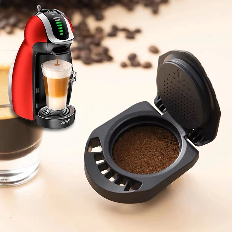 Reusable Capsule Adapter for Dolce Gusto Empty Pods Holder for Coffee Powder Stamper