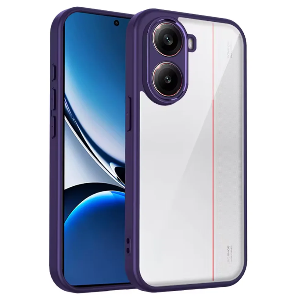 Luxury Simple Transparent Slim Case with Airbag Anti-Drop Protection