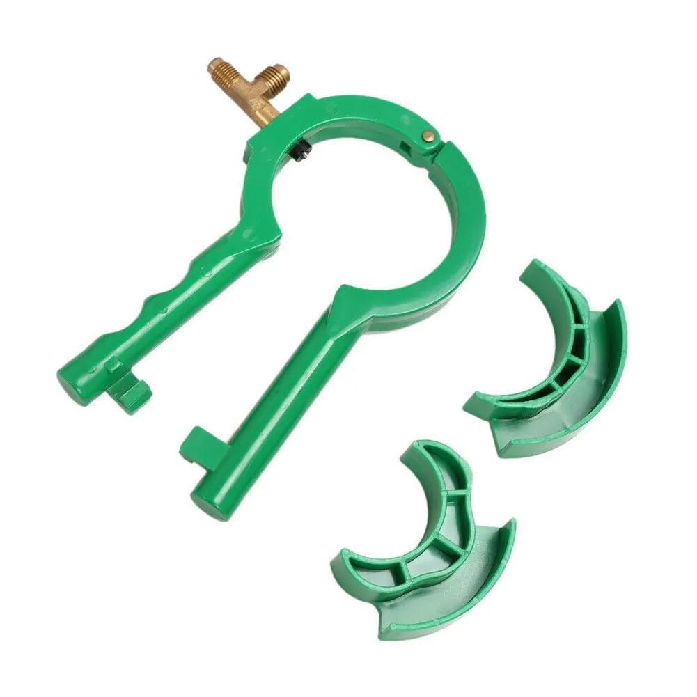 Side Can Tap 3-In-1 Side Can Tap 1/4Sae E 1/2Acme 1 Pz Plastica + Valvola In Rame R134A R12 Valvola Montaggio Laterale Durevole Di Alta Qualità