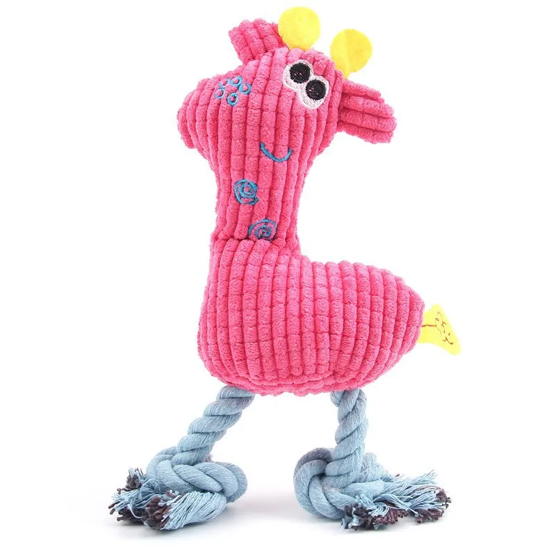 Squeaky Puppy Toys Plush Puppy Chew Toy for Teething Training Dog Toys for Small Dogs Toy for Cute Knot Interactive Dog Toy 5