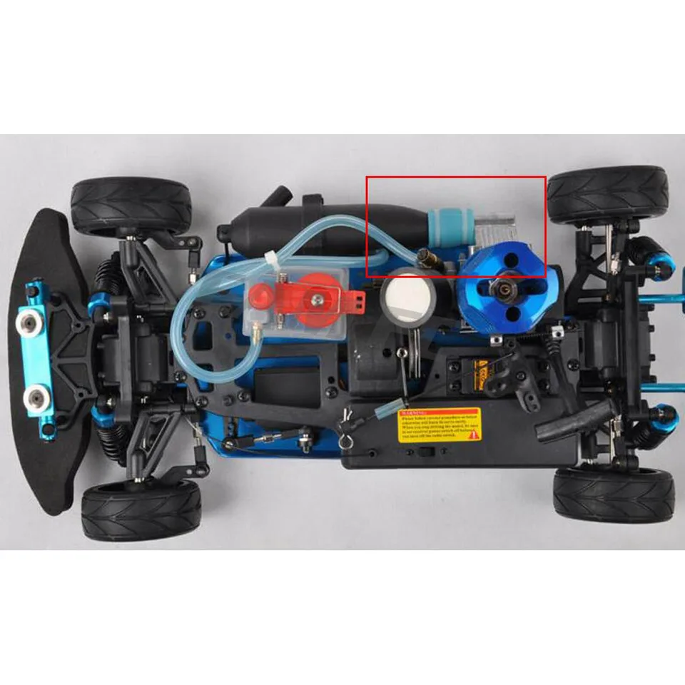 Tubo De Escape RC De Aluminio Para Coche Nitro HSP 1/10, Pieza De Repuesto Resistente Y Fácil De Instalar