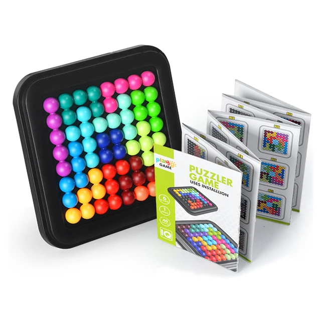IQ Puzzle Board Table Game Shape Matching 3D Montessori Toy Gift IQ Brain Teaser Puzzles Board Educational Toys for Kids Adults 1