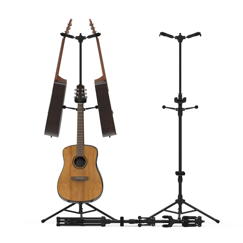 Trépied noire verticale double Guitar Stand, - Chine Guitar Stand et Double  Guitar Stand prix
