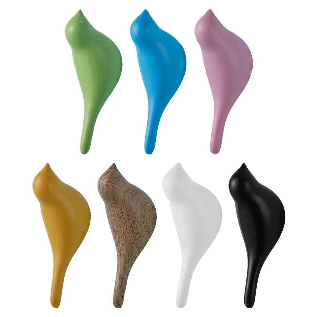 3D Resin Bird Shape Coat Hooks Wall Hanger Art Decoration Help Your Home Get Organized | Дом и сад