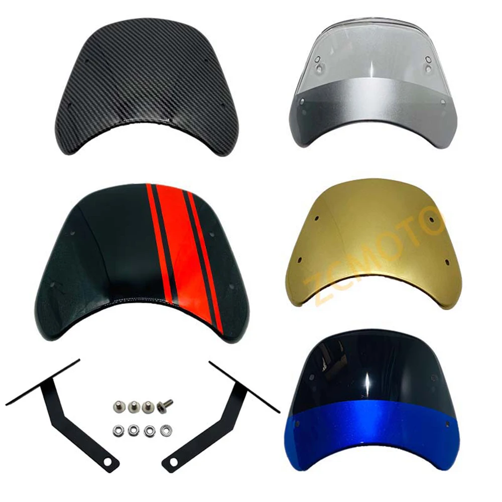 

Motorcycle Front Windshield Windscreen Front Windshield Air Deflector ABS Plastic Suitable For BENDA 300 BD Jingira 300