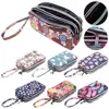 1PC Print Canvas Three-layer Long Wallet Larger Capacity Coin Purse Portable Waterproof Female Handbag Print Canvas Bag 1