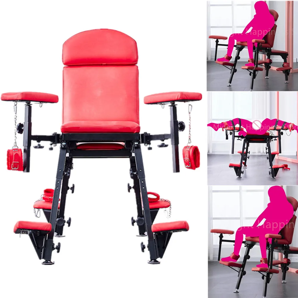 Adult Multi-Position Sex Chair BDSM Bondage Sex Furniture Multifunctional Folding Chair Slave Training Toys for Couples