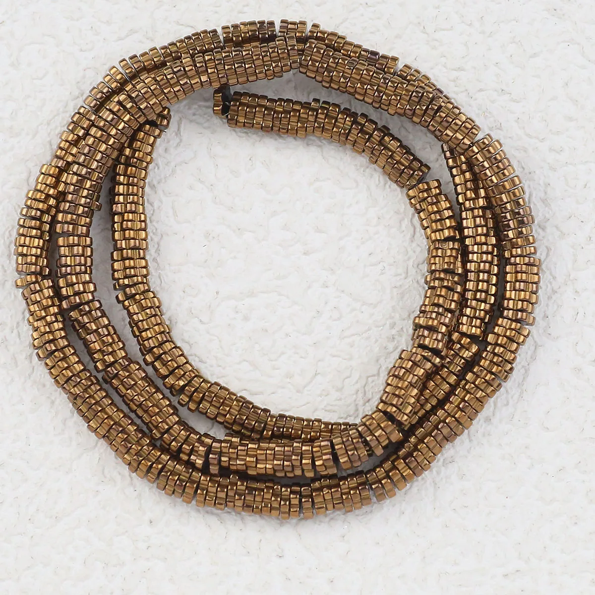 Gold-Plated Hematite Plum Blossom Beads