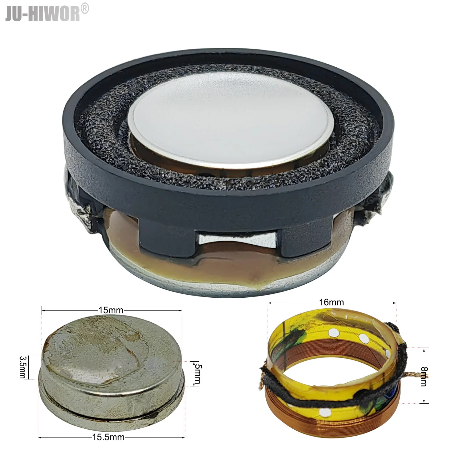 2pcs 4Ohms 3W 28mm 라운드 16mm 코어 네오디뮴 마그네틱 11.5mm 높은 스피커 1.1 인치 블루투스 휴대용 장비 확성기