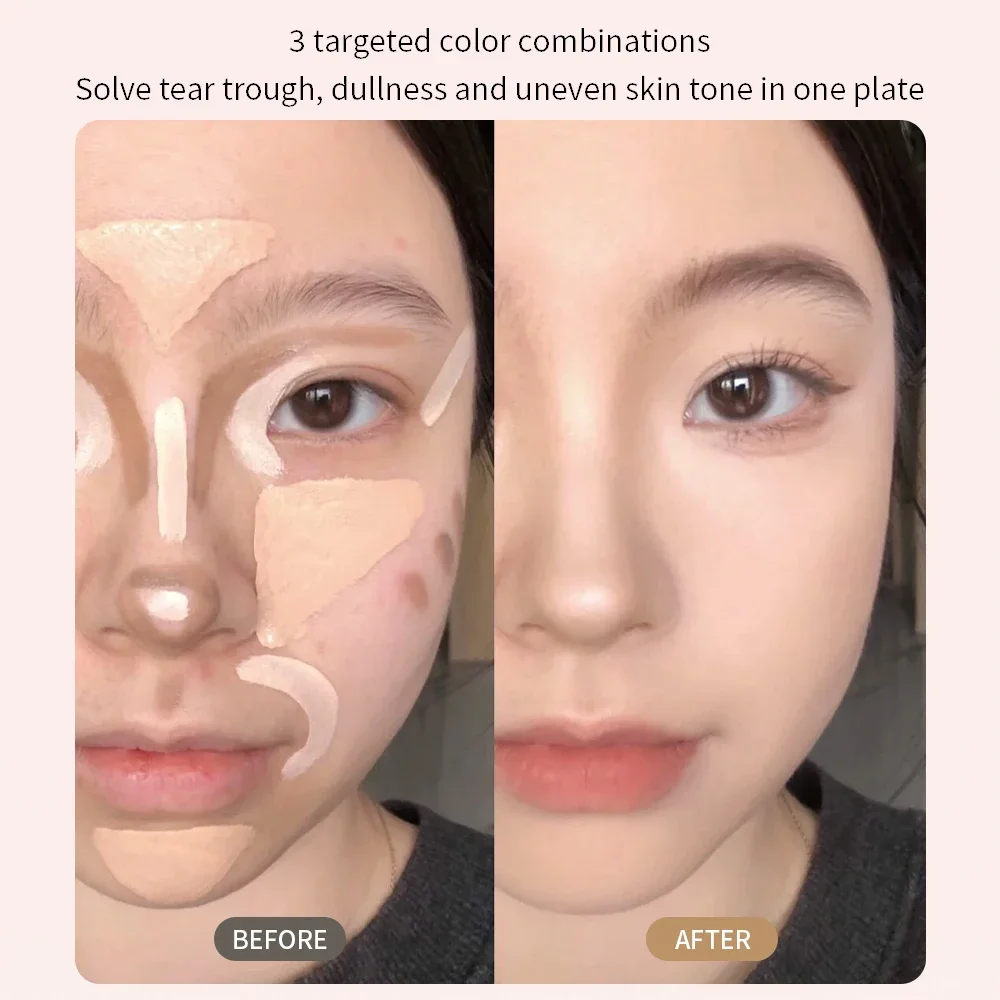 Concealer Stick Cover Acne Spots Dark Circles Moisturizer Liquid Concealer Modify Skin Tone 4 Colors Waterproof Foundation Cream