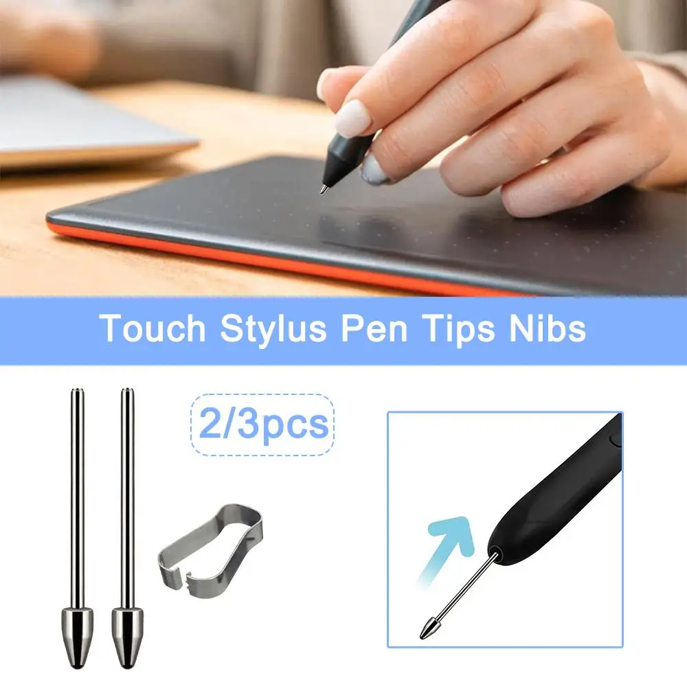 Resistente ao Desgaste Tablet Lápis Nib Substituição Stylus Tip Titanium Alloy Silver Samsung Galaxy Tab s6 s7 s8 s9 S23 Nota 1 - Imagem 2