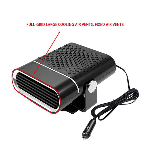 Verbesserte Tragbare Auto Heizung 12 Volt 120W Tragbare Heizung für autos 2  in 1 Heizung Fan Defroster Demister 360 ° drehbare - AliExpress