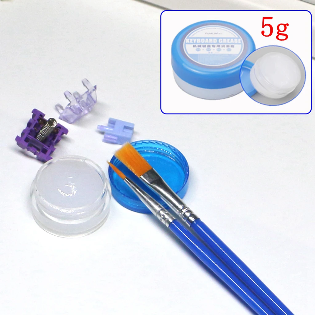기계식 키보드 스위치 윤활 그리스 5g 오일 10ml 핀셋으로 소음 감소 튜브릭레이션 펜 스위치 오프너 키트
