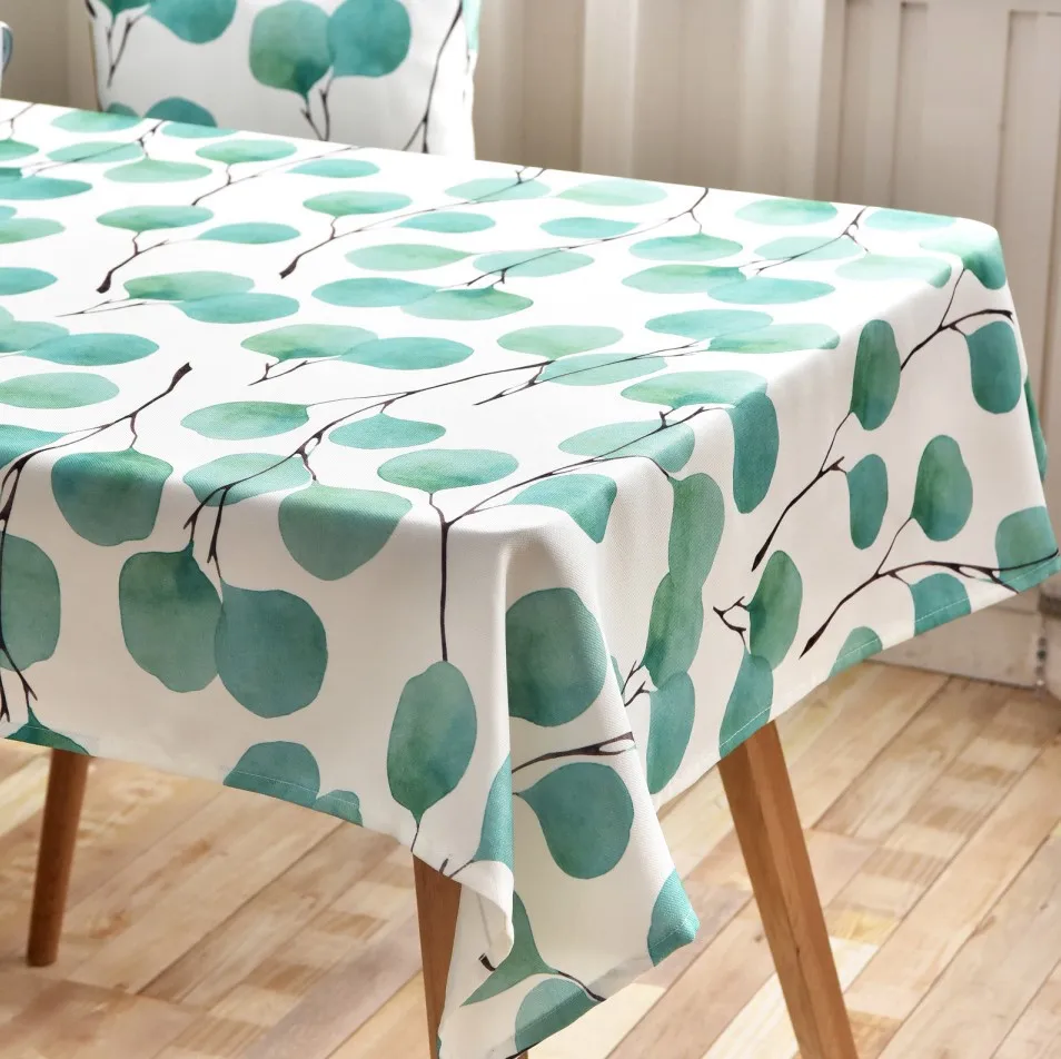ตารางกาแฟ Tablecloth รูปสี่เหลี่ยมผืนผ้าฝาครอบ Nordic ฤดูใบไม้ผลิห้อง