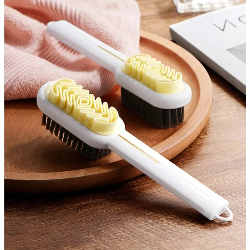 Long Handle 2-Sided Suede Cleaning Brush for Shoes Sneakers Stain & Dust Removal