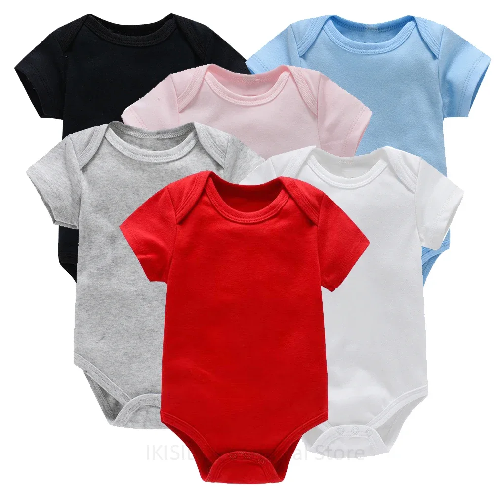 Unisex Short Sleeve Rompers for Baby Boys Girls Clothes 0-24M Cotton One-piece Bodysuits for Newborn Infant Kids Overalls Onesie baby bodysuit cotton romper