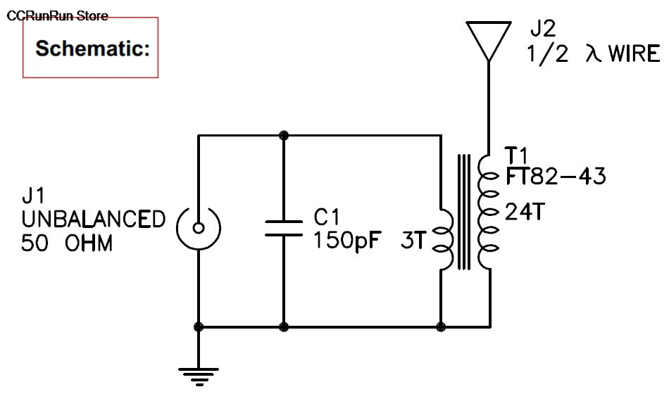 QRPGuys Antenna portatile a mezza onda alimentata senza sintonizzazione - immagine 6