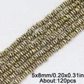 5x8mm Brass Color