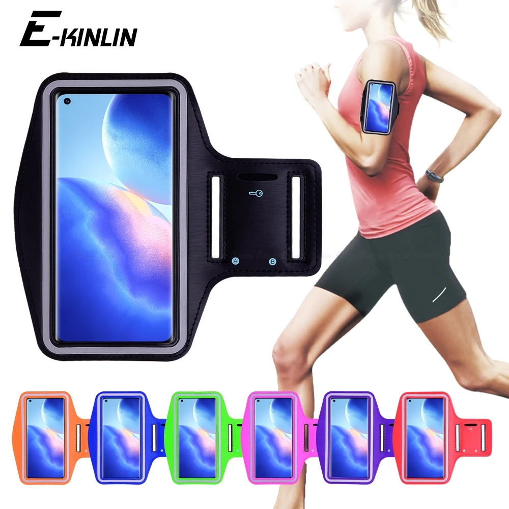 Running Jogging Gym Sports Holder Bag Pouch Cover Arm Band Phone Case Per Oppo Find X7 Ultra X6 X5 X3 X X2 Lite Rx17 R17 Pro Neo