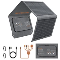 MHPOWOS Chargeur de panneau solaire portable 40 W avec triple sortie (USB-C/USB-A/DC), haute efficacité 23 % pour banque d'alimentation de téléphone de camping 1