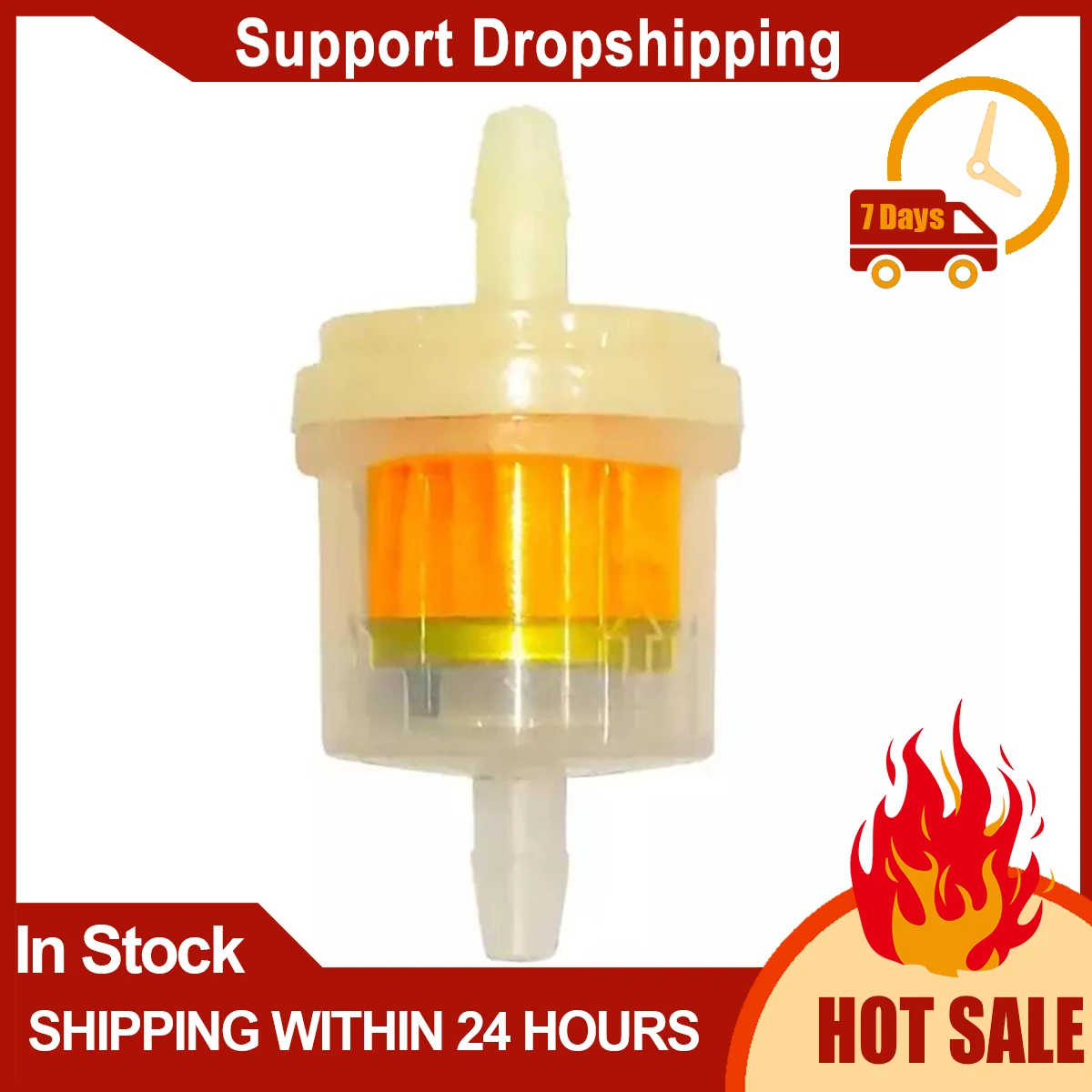 Hose Motorcycle Petrol Gas Fuel Gasoline Oil Filter For Scooter