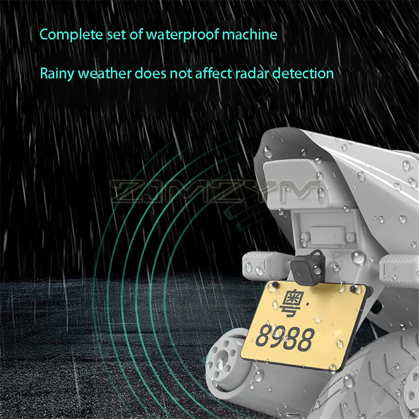 24GHZ Motorcycle Millimeter Wave Radar Warning Blind Spot Monitoring Lane Change Safety System And Lane Merging Assist Machine