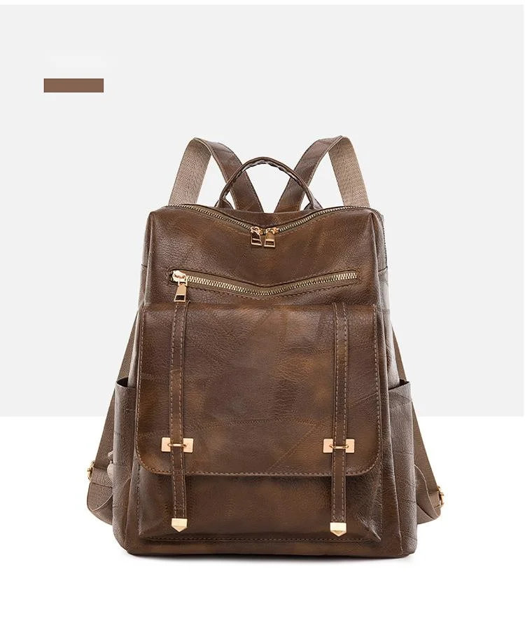 Zaino donna in pelle pu elegante borsa da viaggio moda zainetto_voghion.com
