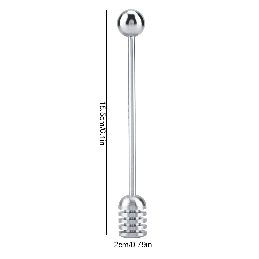 Honey Stick Spoon Solid 304 Stainless Steel Honey Dipper Drizzler Stirrer Spoon Mixing Stick Tool stainless steel spoon stainless steel fork spoon set stainless steel spoon set glass honey dipper sticks