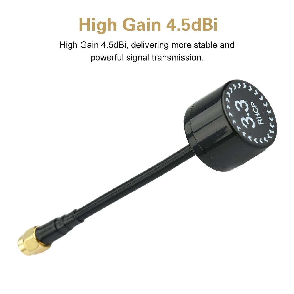 Antenne 3.3GHz 4.5dBi 100MHz pour FPV Drone RC - 68mm/105mm