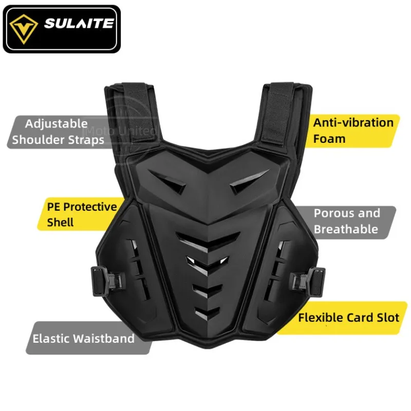 Sulaite All Season Motocross Armor Vest Motorcycle Body Protection Dirt Bike MTB MX Chest Protector Moto Equipment for Men body protector,motorcycle body armor,motorcycle armor vest,motorcycle armor