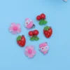 4 Pair Children Ear Clamps Girls Ear Hooks Cartoon Clip On Earrings Kids Ear Studs Toddler Princess Accessories Bright Acrylic 5