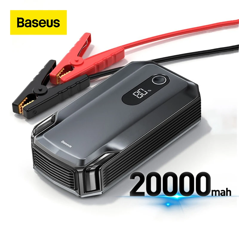 Baseus 20000mah Car Jump Starter Power Bank 2000a 1000a Car Battery