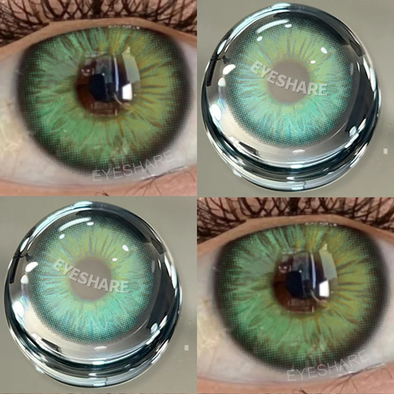 Radiant Gray Cosmetic Contact Lenses - Enhance Your Natural Eye Color