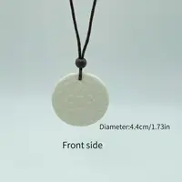 White ceramic popular pendant, pure necklace pendant Sunflower Pendant 1