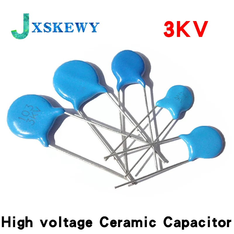 20pcs High voltage Ceramic Capacitor 3KV 5PF 10PF 15PF 20PF 22PF 27PF 30PF 47PF 56PF 100PF 220PF 1NF 2.2NF 3.3NF 4.7NF 10NF 22NF |