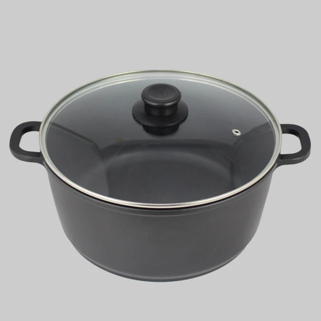 Tall Enamel Stock Pot Big Cooking Room Nonstick Stew Pot Party Glass Lid  Cookware Marmite De Cuisine Pots Sets For Cooking - AliExpress