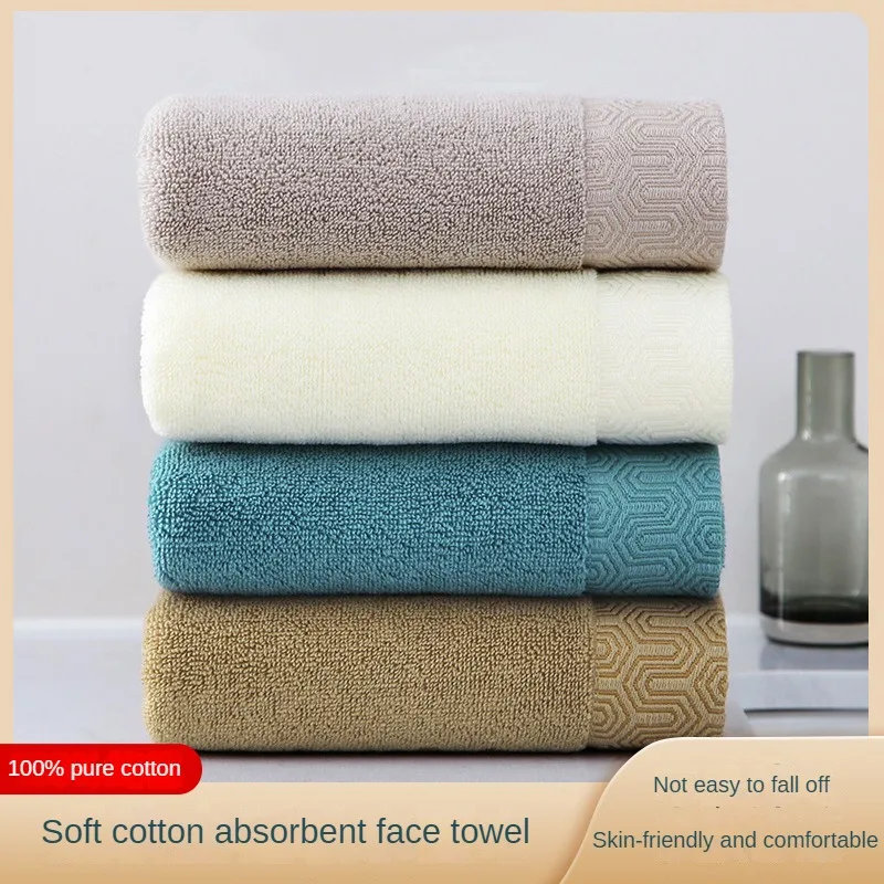 

Cotton Towel Thickened Cotton Absorbent Household Face Towel Soft Breathable Adult Water Absorbent Face Towels Household Product