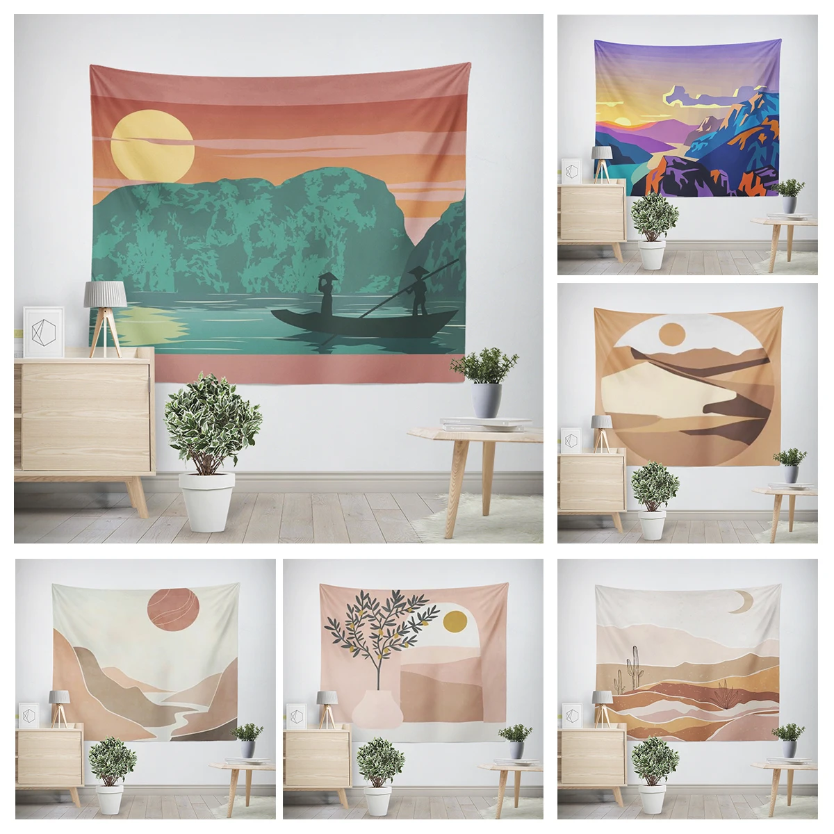 Home decorations Anime animals modern room decor wall tapestry aesthetic bedroom aesthetic wall art large fabric tapestry