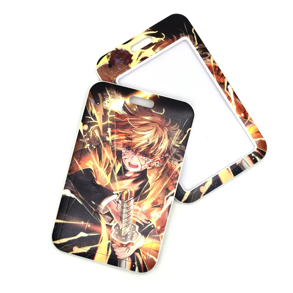 Demon Slayer Keychain Anime Accessories Zenitsu Neck Strap Phone Chain Work  Id Card Bag Lanyard Cartoon Women Jewelry Men Gift - Key Chains - AliExpress