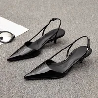 Femmes bout pointu talons chaussures sandales 2025 robe fête mode été pantoufles nouveau marche tongs pompes diapositives 5