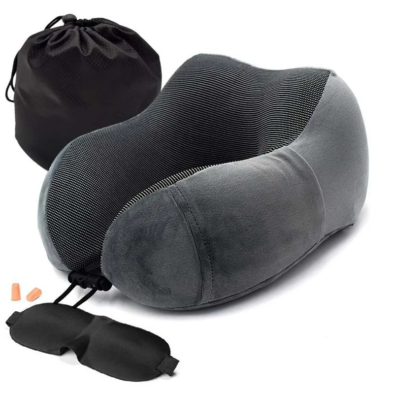 Nova espuma de memória em forma de u pescoço travesseiros de saúde cervical cama queda compras macio lento rebote espaço viagem travesseiro - 30+ coisas para uma viagem confortável