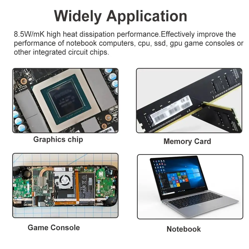 하니웰 PTM7950 서멀 패드 페이스트 PTM 7950 위상변화 GPU CPU 히트싱크 80x80 냉각 전도성 실리콘 패드