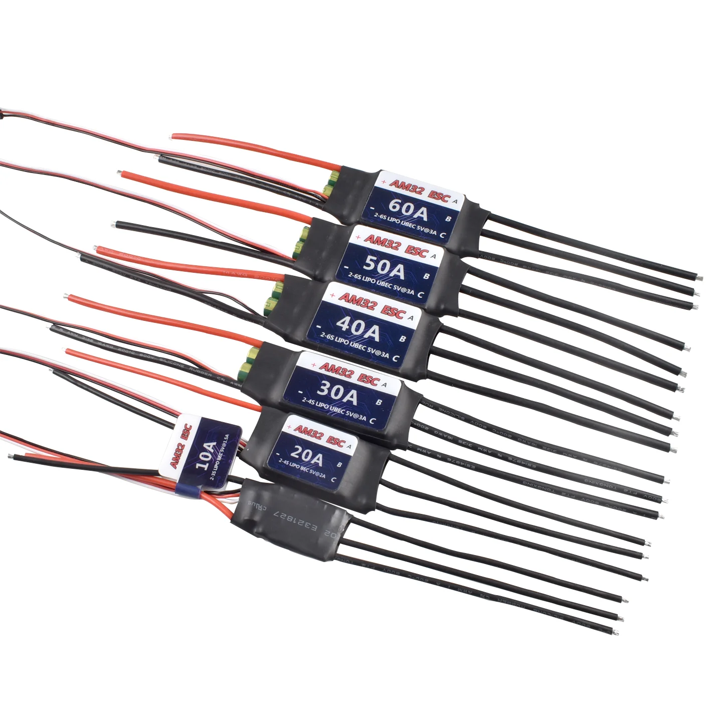 ESC ไร้แปรงถ่าน ความเร็วสูง รองรับ LiPo สำหรับโดรนและรถบังคับ
