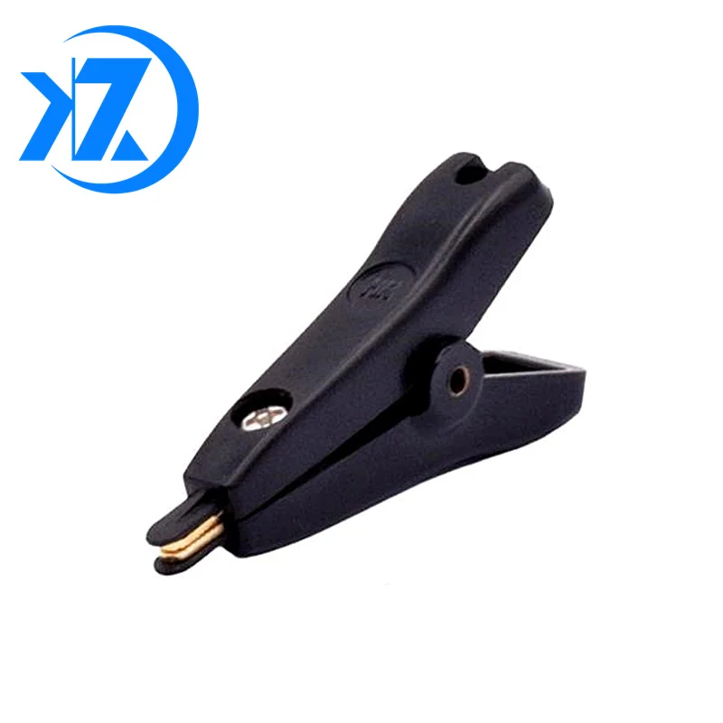 52mm 5A Alligator Kelvin Clamps Copper Gold Plated Crocodile Clips 2Pcs