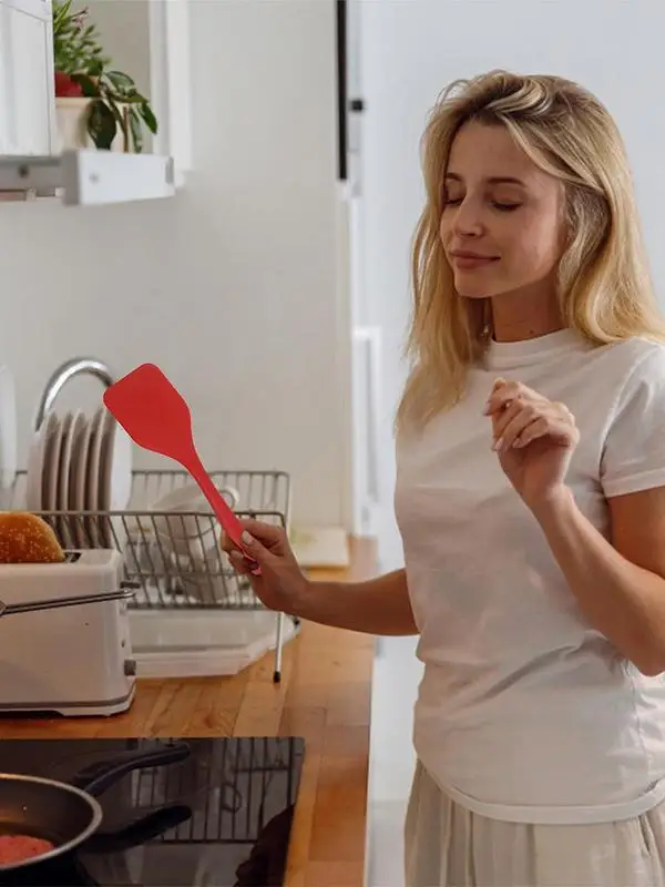 Non Stick Cooking Spatula Kitchen Silicon Spatula Spoon For Frying Heat Resistant Scraper Kitchen Cooking Utensils pancake spatula