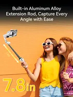 AOCHUAN Smart X2 Handheld Gimbal 3 Axis Stabilizer Built-in 20cm Extension Rod LED Display Phone Holder For iPhone Smartphone - Image 6