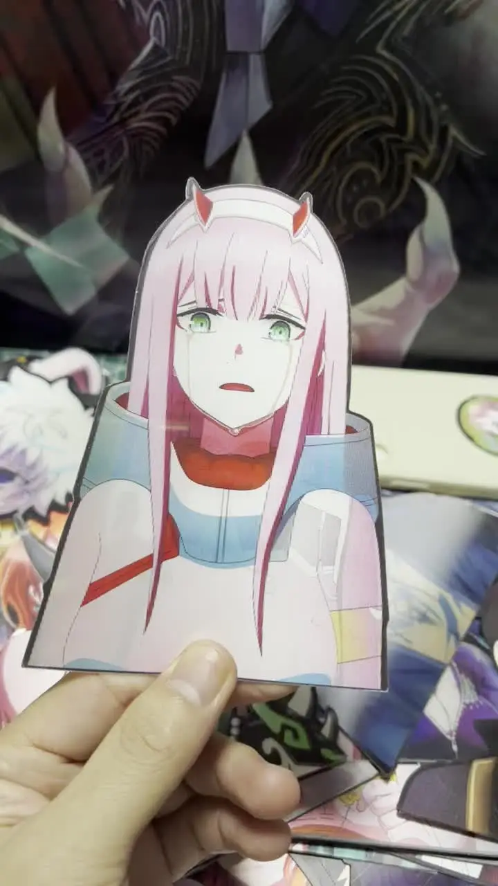 Zero Two DARLING In The FRANXX 3D Anime Motion Stickers Self