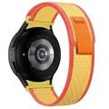 Yellow with red