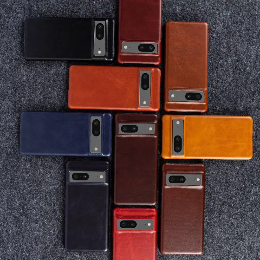 Luxury Oil Wax Genuine Leather Case - Premium Protective Cover